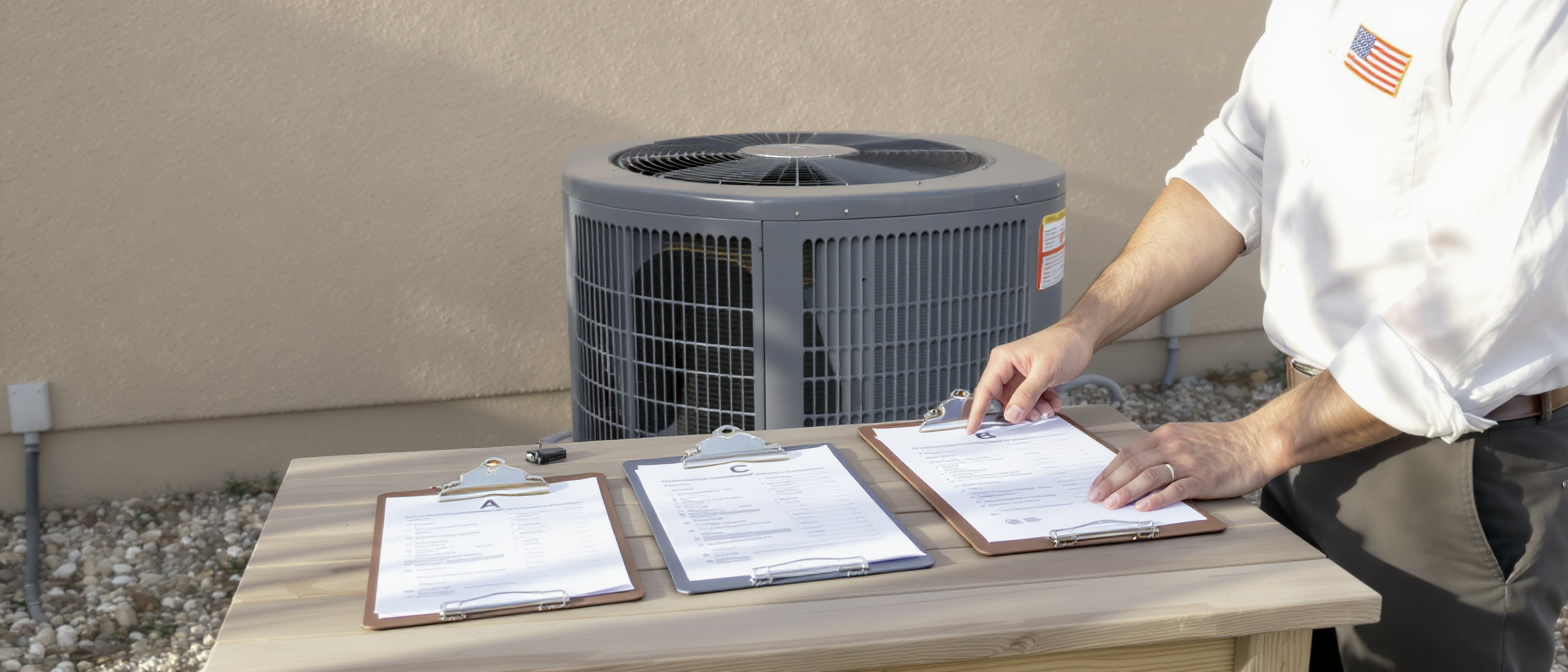 How to compare AC estimates from different contractors
