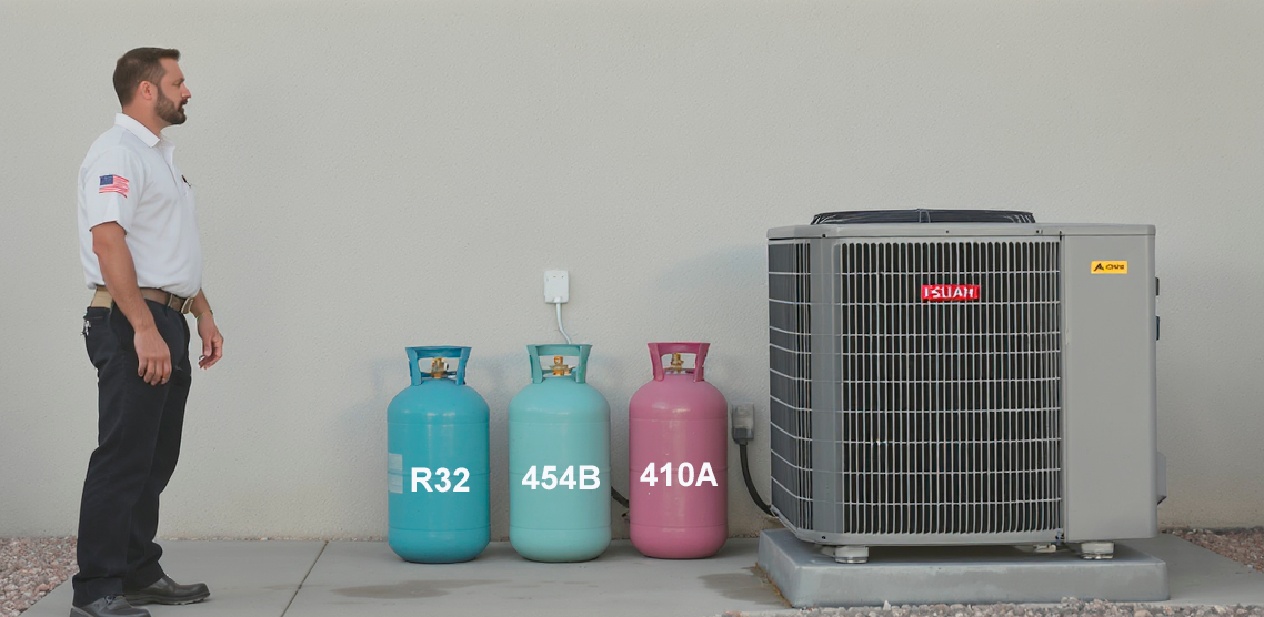 R-32 vs R-454B vs R-410A: What’s the Difference?