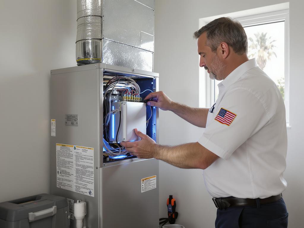 UV Light Air Purifier Installation