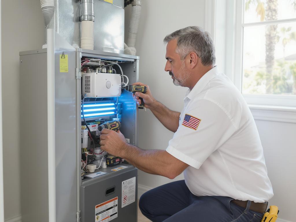 UV Light Air Purifier Installation