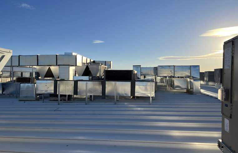 Commercial ventilation outdoor ducting